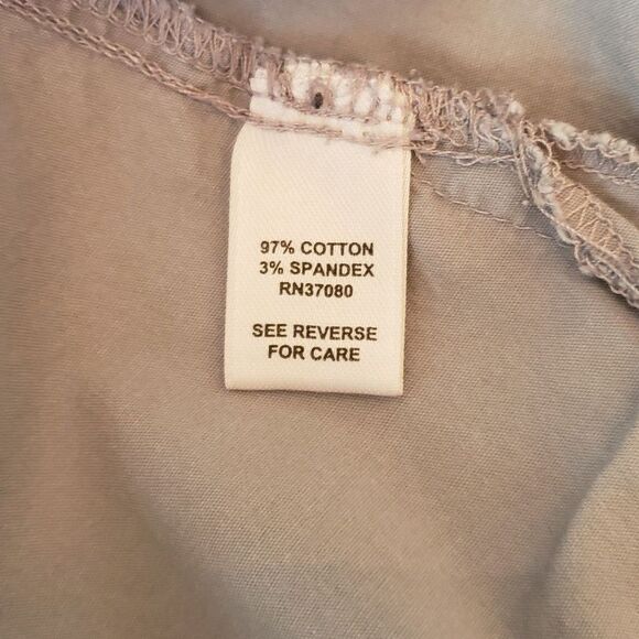 Cato Women Utility Button Down Shirt Roll Tab Sleeves Grey 22/24W - Picture 8 of 8
